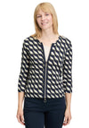 Betty Barclay Geometric Print Jacket, Navy