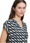 Betty Barclay Geometric Print Blouse, Navy
