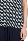 Betty Barclay Geometric Print Blouse, Navy