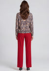 Betty Barclay Animal Print Zipped Jacket, Navy and Brown