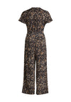 Betty Barclay Animal Print Cropped Jumpsuit, Brown