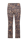 Betty Barclay Animal Print Cropped Trousers, Navy
