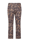 Betty Barclay Animal Print Cropped Trousers, Navy