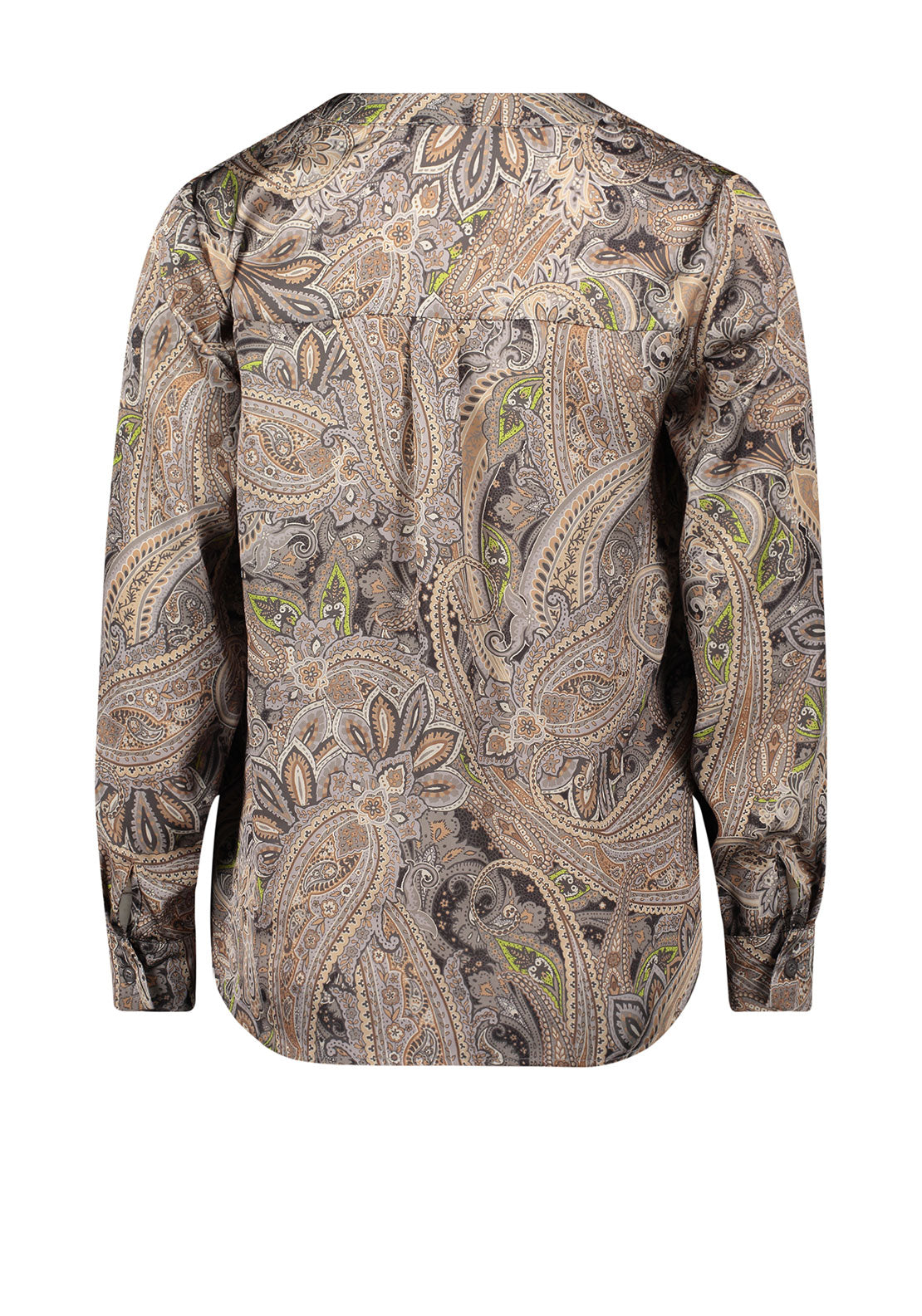 Betty Barclay Satin Paisley Print Blouse, Beige