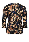 Betty Barclay Floral Print Top, Brown
