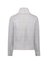 Betty Barclay Polo Neck Grid Jumper, Grey
