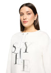 Betty Barclay Cropped Sleeve Sweatshirt, Cream