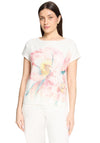 Betty Barclay Mesh Floral Graphic Print T-Shirt, White
