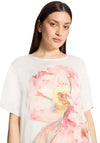 Betty Barclay Large Floral Print T-Shirt, White