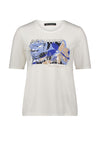 Betty Barclay Graphic T-Shirt with Rhinestone Text, Off-White