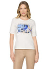 Betty Barclay Graphic T-Shirt with Rhinestone Text, Off-White