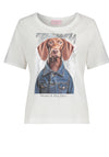 Betty Barclay Dog Graphic Print T-Shirt, White