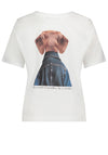 Betty Barclay Dog Graphic Print T-Shirt, White