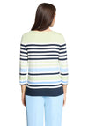 Betty Barclay Striped Lightweight Top, Green Multi