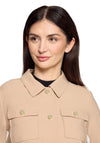 Betty Barclay Button Up Overshirt, Beige