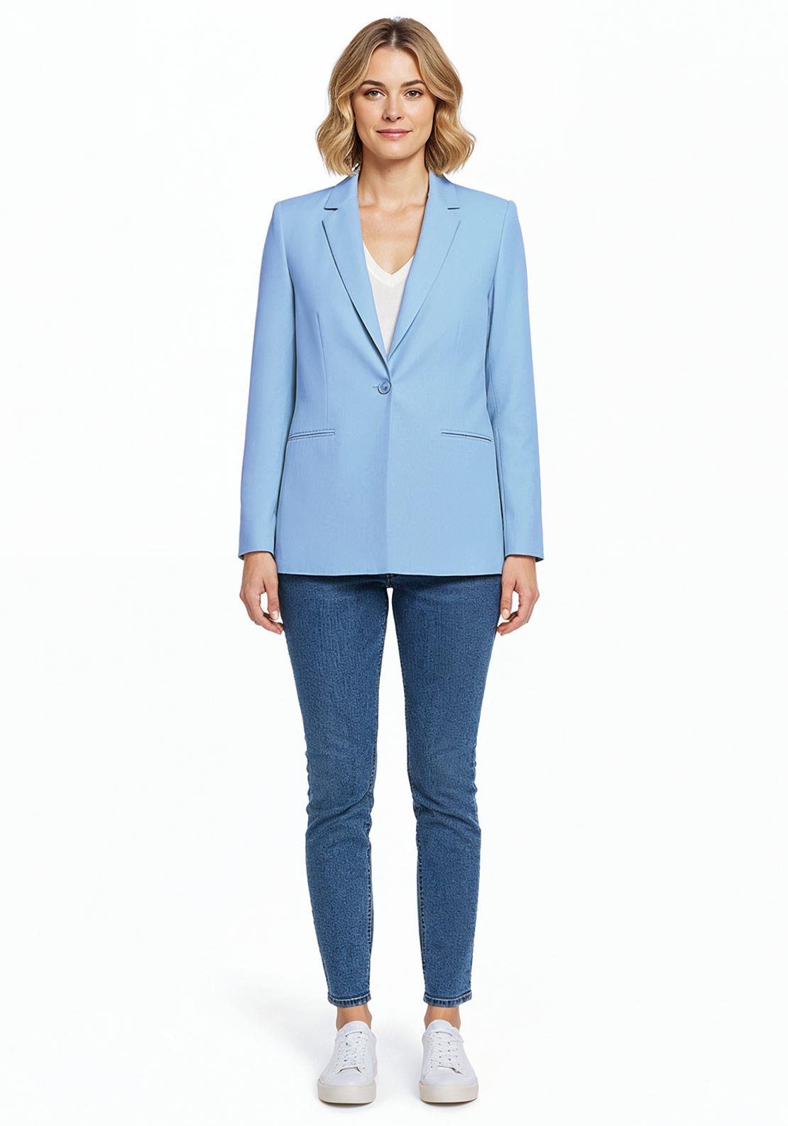 Betty Barclay Buttoned Blazer, Blue
