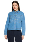 Betty Barclay Rhinestone Detail Denim Jacket, Blue