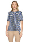 Betty Barclay Geometric T-Shirt, Blue