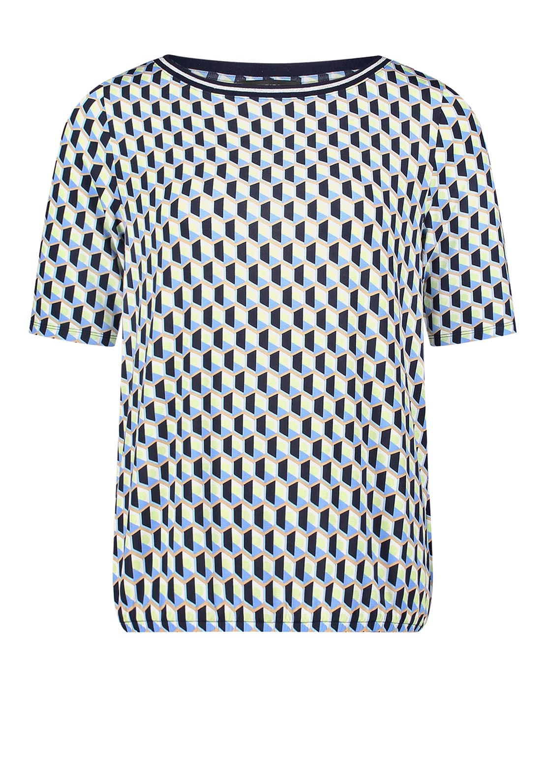 Betty Barclay Shape Pattern T-Shirt, Green Multi