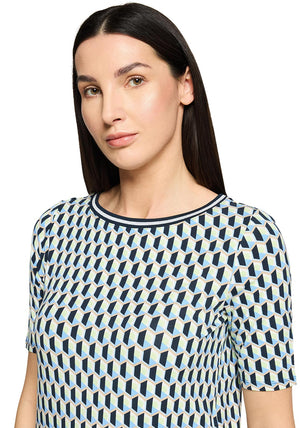 Betty Barclay Shape Pattern T-Shirt, Green Multi
