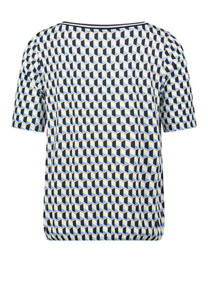 Betty Barclay Shape Pattern T-Shirt, Green Multi