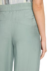 Betty Barclay High Waist Wide Leg Trousers, Green