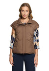 Betty Barclay Quilted High Neck Gilet, Brown