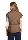 Betty Barclay Quilted High Neck Gilet, Brown