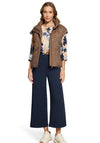 Betty Barclay Quilted High Neck Gilet, Brown
