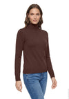 Betty Barclay Polo Neck Jumper, Brown