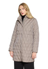 Betty Barclay Quilted Button Up Coat, Taupe