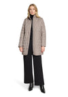 Betty Barclay Quilted Button Up Coat, Taupe