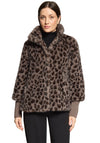 Betty Barclay Leopard Faux Fur Jacket, Brown
