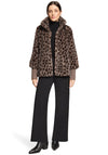 Betty Barclay Leopard Faux Fur Jacket, Brown