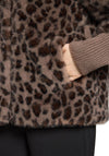 Betty Barclay Leopard Faux Fur Jacket, Brown