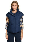 Betty Barclay Quilted High Neck Gilet, Dark Blue