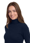 Betty Barclay Polo Neck Jumper, Navy