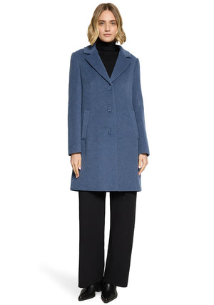 Betty Barclay Wool Blend Classic Coat, Blue