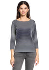 Betty Barclay Striped Basic Top, Navy