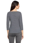 Betty Barclay Striped Basic Top, Navy