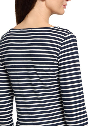 Betty Barclay Striped Basic Top, Navy
