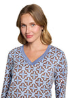 Betty Barclay Geometric Print Top, Blue Multi