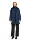Betty Barclay Quilted Button Up Coat, Navy