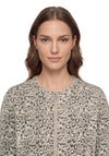 Betty Barclay Leopard Print Textured Top, Grey Multi