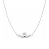 Betty and Biddy Claddagh Box Bar Necklace, Silver