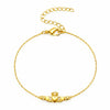 Betty and Biddy Claddagh Box Bar Bracelet, Gold