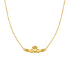 Betty and Biddy Claddagh Box Bar Necklace, Gold