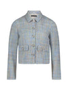 Betty Barclay Boucle Buttoned Jacket, Blue Multi