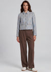 Betty Barclay Boucle Buttoned Jacket, Blue Multi