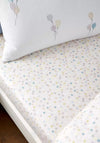 Bianca Home Brushed Balloon Spots Fitted Sheet, Natural